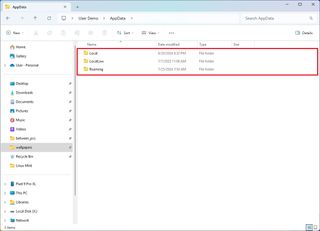 AppData inside folders