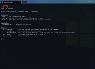 Sudo for Windows